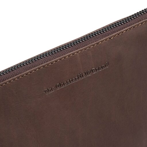 The Chesterfield Brand kožená kabelka přes rameno Orinoco C48.144201 hnědá logo
