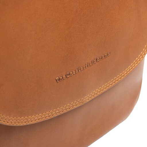 The Chesterfield Brand kožená kabelka přes rameno Vayana C48.144831 koňaková logo