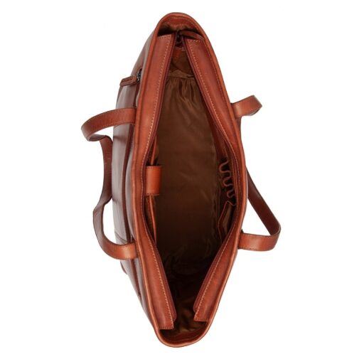 The Chesterfield Brand Kožená kabelka na notebook 13" Astano C38.021531 koňaková otevřená