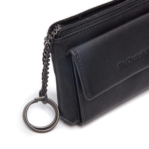 The Chesterfield Brand kožená klíčenka Torano C08.061600 černá s kroužkem