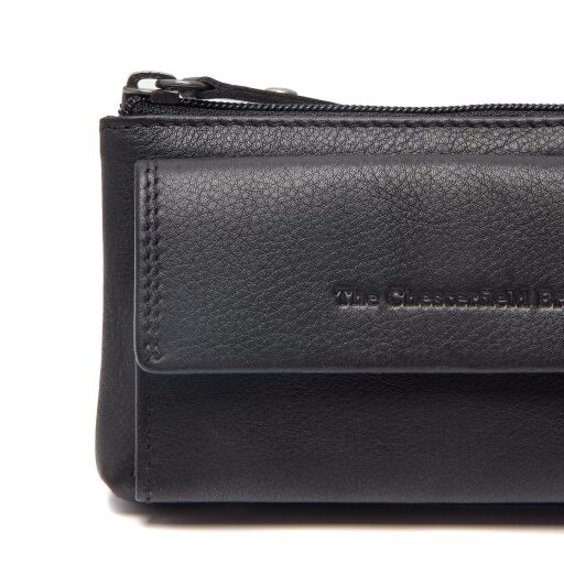 The Chesterfield Brand kožená klíčenka Torano C08.061600 černá logo