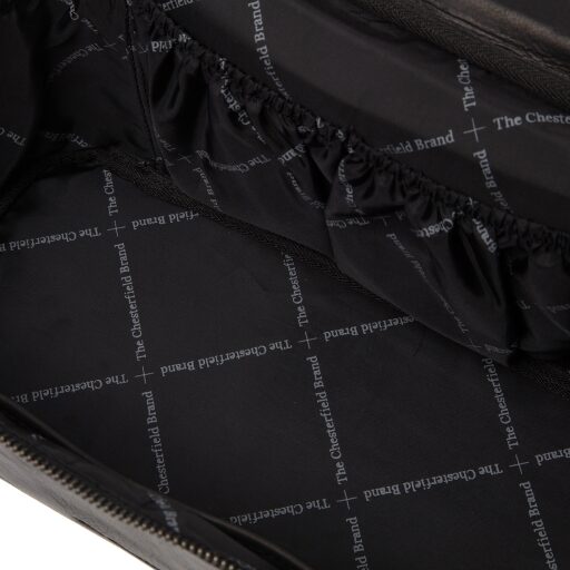 Kožená kosmetická taška The Chesterfield Brand Limone C08.049500 černá - vnitřní prostor