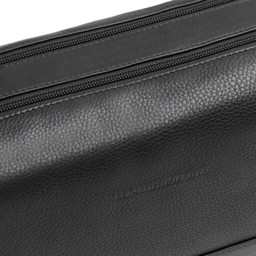 The Chesterfield Brand Kožená kosmetická taška Montelaro C08.063900 černá logo