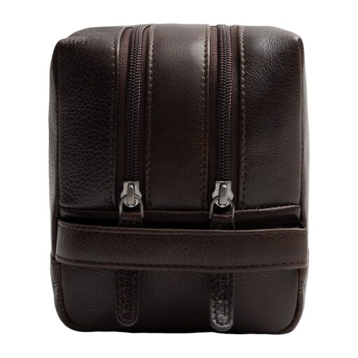 The Chesterfield Brand Kožená kosmetická taška Montelaro C08.063901 hnědá boční náhled