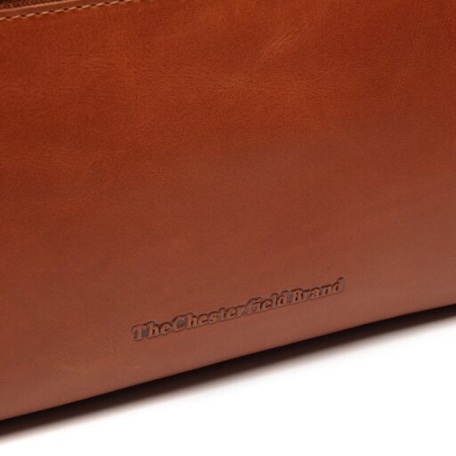The Chesterfield Brand Kožená kosmetická taška Trevia C08.054231 koňaková logo