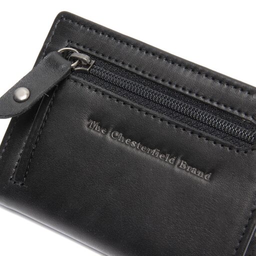 The Chesterfield Brand Kožená peněženka - pouzdro na karty RFID Gabriela C08.060700 černá logo