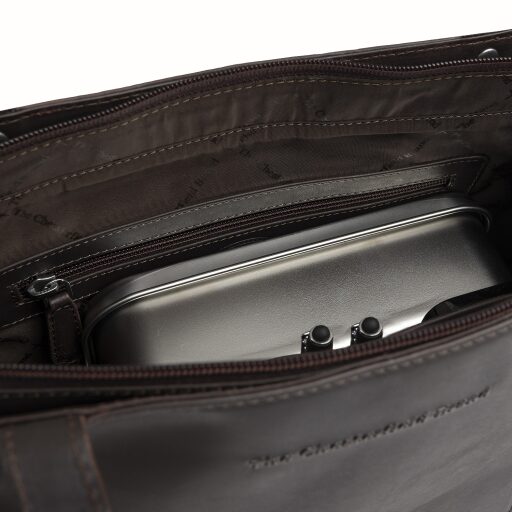 The Chesterfield Brand Kožená shopper kabelka Anira C38.023101 hnědá otevřená
