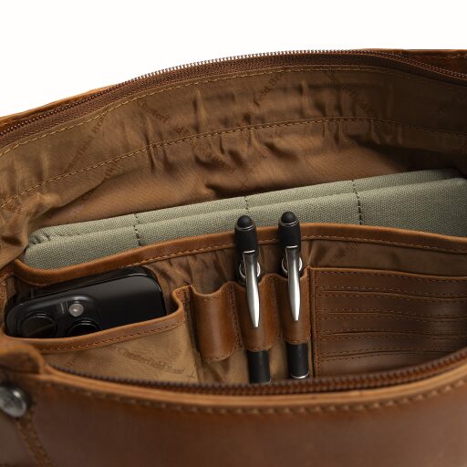 The Chesterfield Brand Kožená shopper kabelka Anira C38.023131 koňaková vnitřní přihrádky