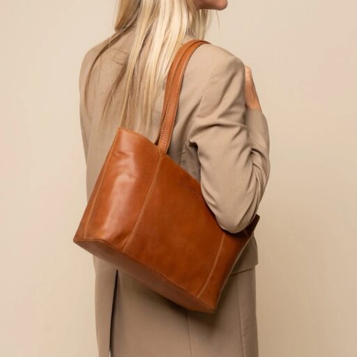 The Chesterfield Brand Kožená shopper kabelka Anira C38.023131 koňaková přes rameno