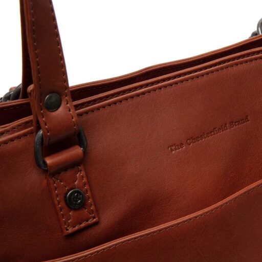 The Chesterfield Brand Kožená shopper kabelka - batoh 2v1 Raynor C38.022231 koňaková logo