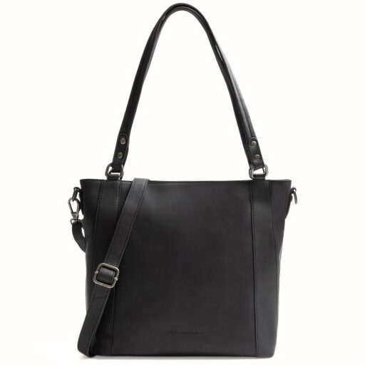 The Chesterfield Brand Kožená shopper kabelka Elira C48.143900 černá s ramenním popruhem