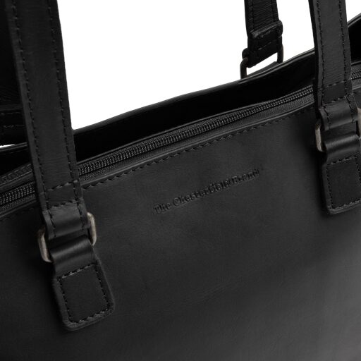 The Chesterfield Brand Kožená shopper kabelka Ellsworth C38.022800 černá logo