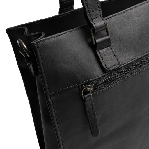 The Chesterfield Brand Kožená shopper kabelka Ellsworth C38.022800 černá zadní přihrádka