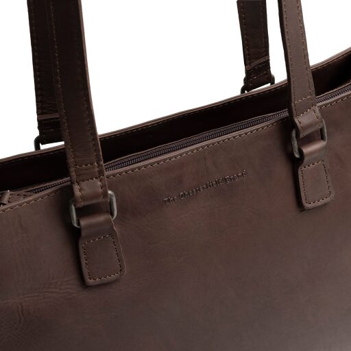 The Chesterfield Brand Kožená shopper kabelka Ellsworth  C38.022801 hnědá logo