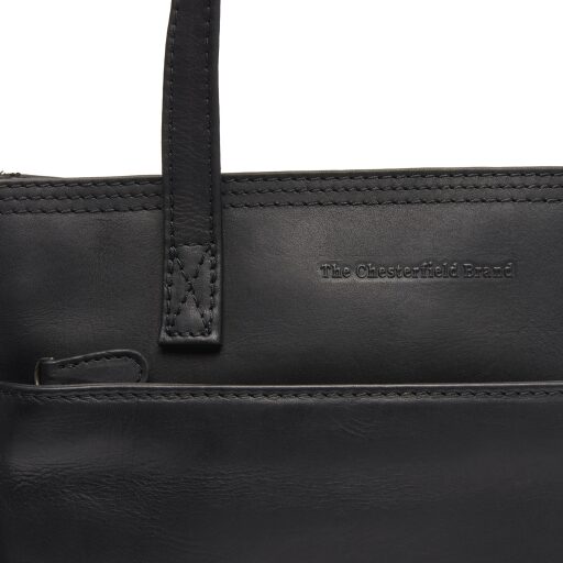 The Chesterfield Brand Kožená shopper kabelka Estella C38.021800 černá logo