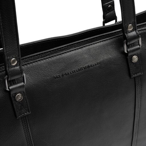 The Chesterfield Brand Kožená shopper kabelka na notebook 14" Alverino C38.022900 černá logo
