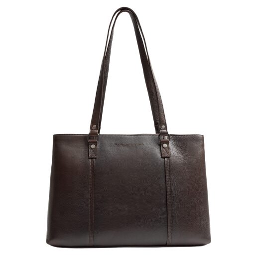 The Chesterfield Brand Kožená shopper kabelka na notebook 14" Alverino C38.022901 hnědá
