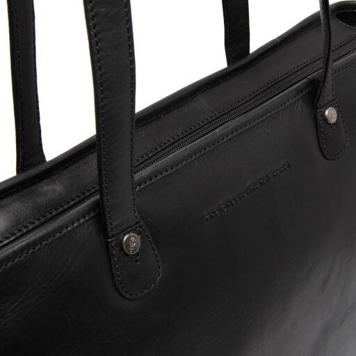 The Chesterfield Brand Kožená kabelka na notebook 13" Astano C38.021500 černá logo
