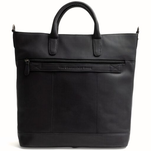 The Chesterfield Brand kožená shopper kabelka na notebook Westbrook C38.022700 černá zadní strana