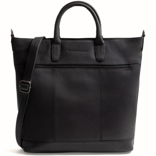 The Chesterfield Brand kožená shopper kabelka na notebook Westbrook C38.022700 černá s ramenním popruhem