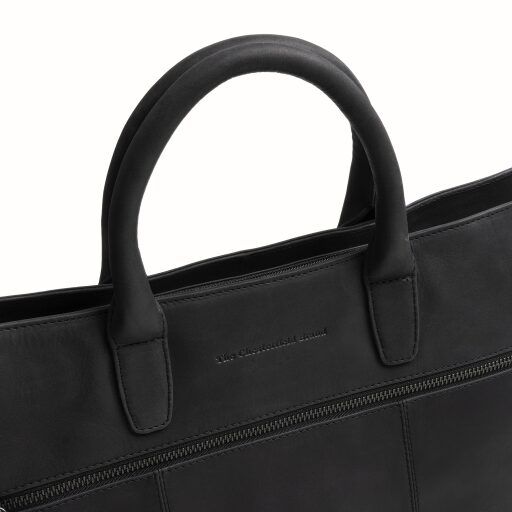 The Chesterfield Brand kožená shopper kabelka na notebook Westbrook C38.022700 černá logo