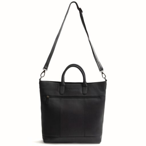 The Chesterfield Brand kožená shopper kabelka na notebook Westbrook C38.022700 černá ramenní popruh