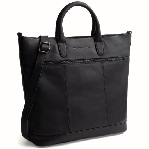 The Chesterfield Brand kožená shopper kabelka na notebook Westbrook C38.022700 černá přední strana