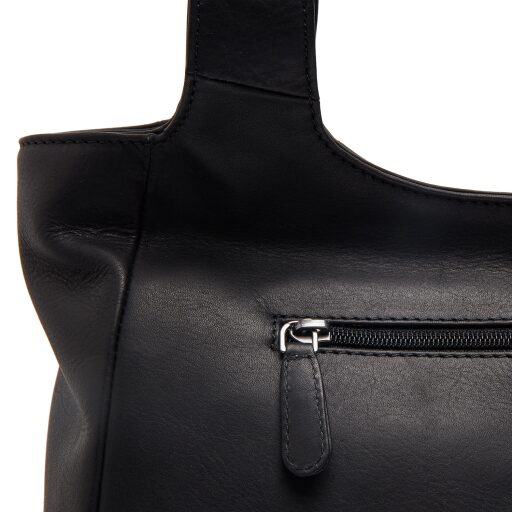 The Chesterfield Brand Kožená shopper kabelka Tofino C48.143400 černá zadní přihrádka