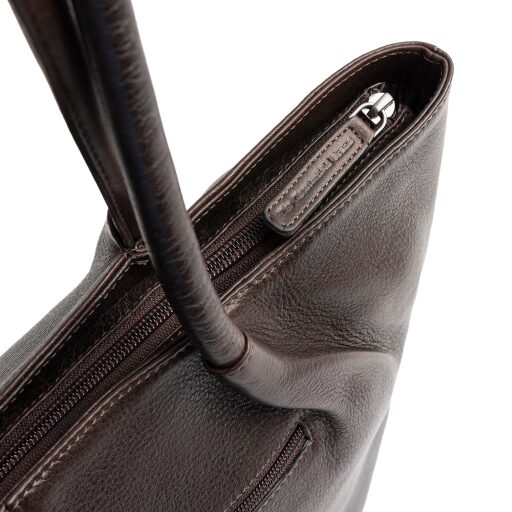 The Chesterfield Brand Kožená shopper kabelka Vespera C38.023001 hnědá zip