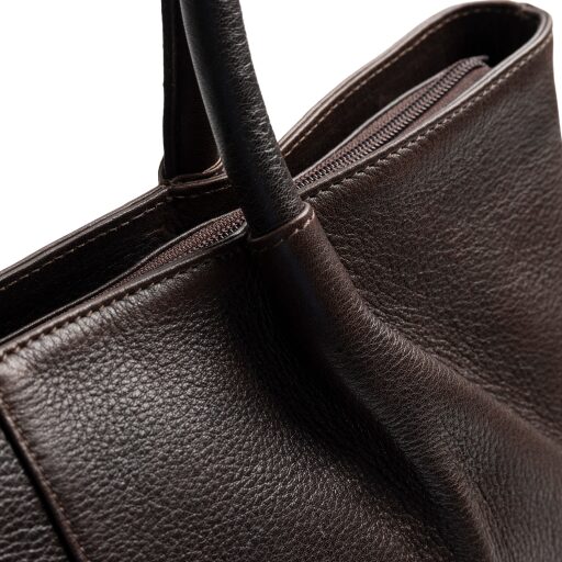 The Chesterfield Brand Kožená shopper kabelka Vespera C38.023001 hnědá detail přední strana