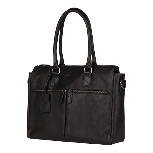 BURKELY Kožená taška na notebook 15,6" Antique Avery 8006988.56.10 černá boční náhled