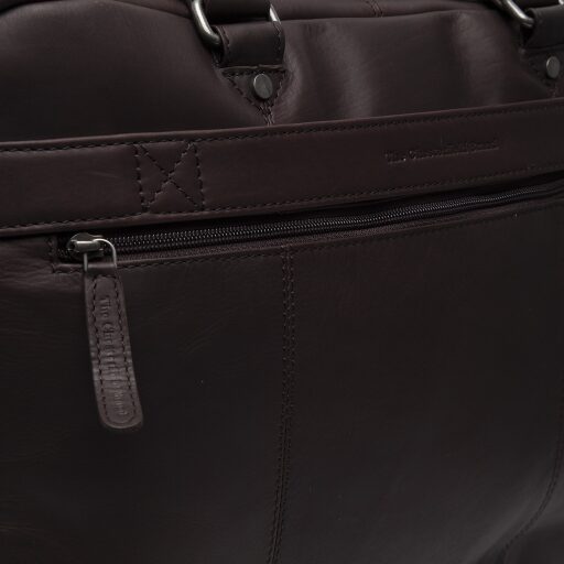 The Chesterfield Brand Kožená brašna na ntb 15,6" Boston C40.108601 hnědá logo