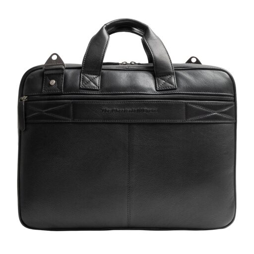 The Chesterfield Brand Kožená taška na notebook 15" Venturo C40.110800 černá zadní strana