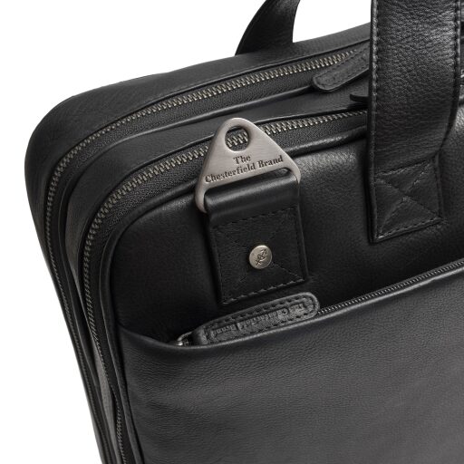 The Chesterfield Brand Kožená taška na notebook 15" Venturo C40.110800 černá očko