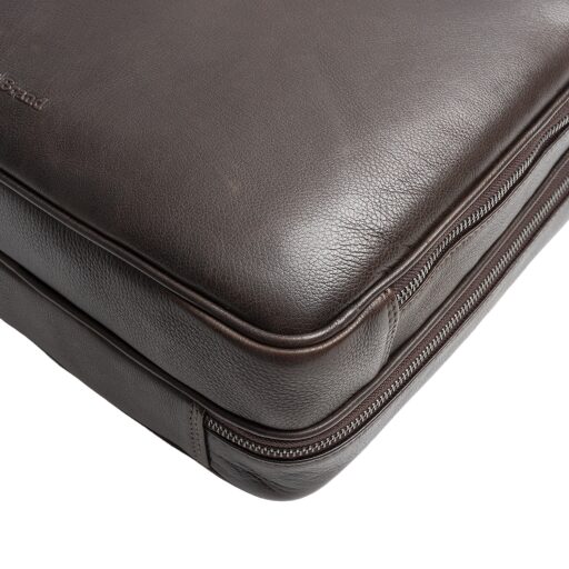The Chesterfield Brand Kožená taška na notebook 15" Venturo C40.110801 hnědá detail