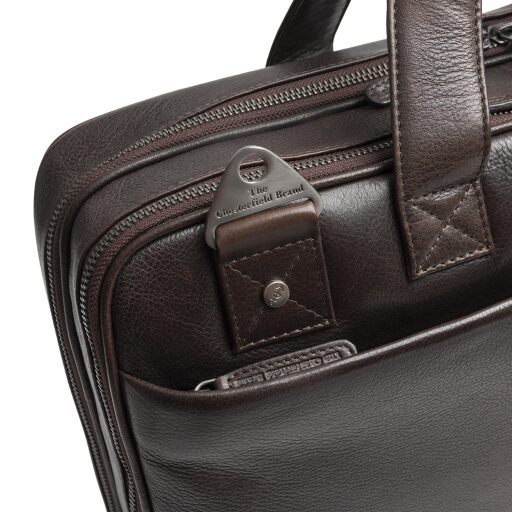 The Chesterfield Brand Kožená taška na notebook 15" Venturo C40.110801 hnědá očko