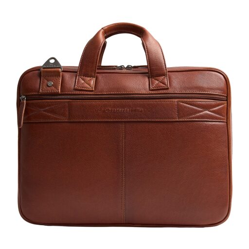 The Chesterfield Brand Kožená taška na notebook 15" Venturo C40.110831 koňaková zadní strana