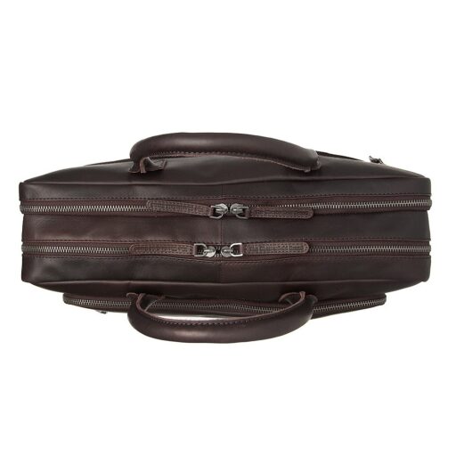 The Chesterfield Brand Kožená taška na notebook 16" Tacama C40.110701 hnědá náhled shora