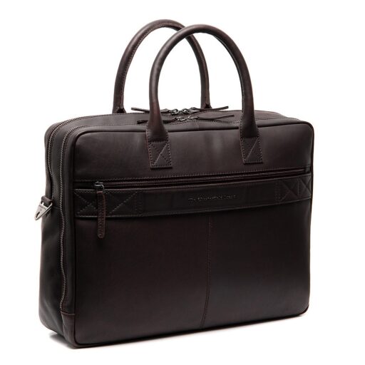 The Chesterfield Brand Kožená taška na notebook 16" Tacama C40.110701 hnědá zadní strana
