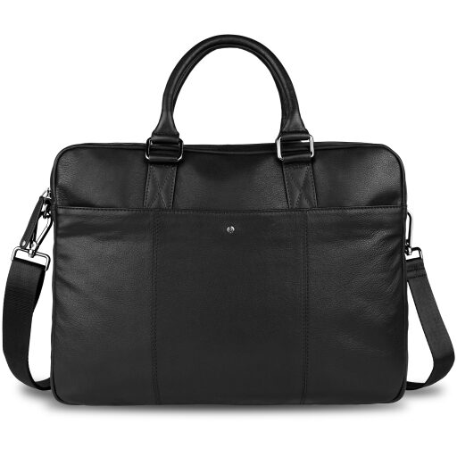 Bugatti kožená taška na notebook 17" Black Magic 49127601 černá