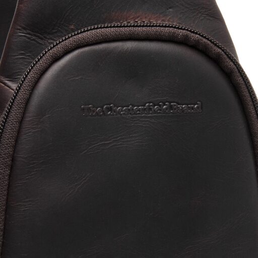 The Chesterfield Brand kožená taška přes rameno Bowey C58.070301 hnědá logo