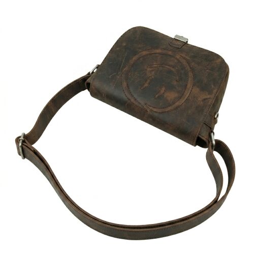 BULL&HUNT Kožená taška přes rameno TWENTY FIVE SMILEY 25-0273 hnědá
