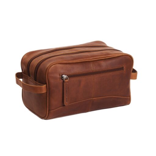 Cestovní kosmetická taška Stacey The Chesterfield Brand C08.016531 koňaková - zadní strana