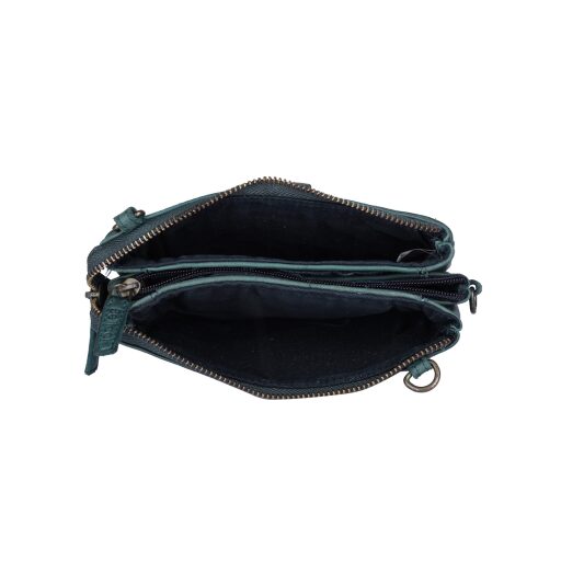 Bellicci Kožená vintage kabelka do ruky i přes rameno PORTIA BEPE-42/194 PET - přihrádky na zip