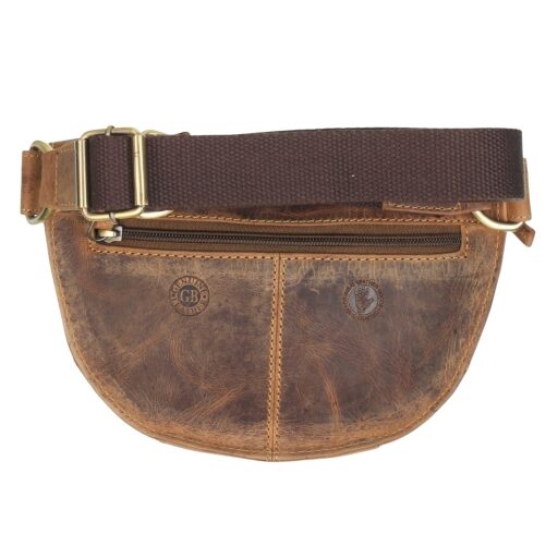 Greenburry kožená vintageledvinka Leo 1743D-25 hnědá zadní strana