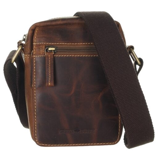 Greenburry kožená vintage taška na doklady 1610-25 hnědá