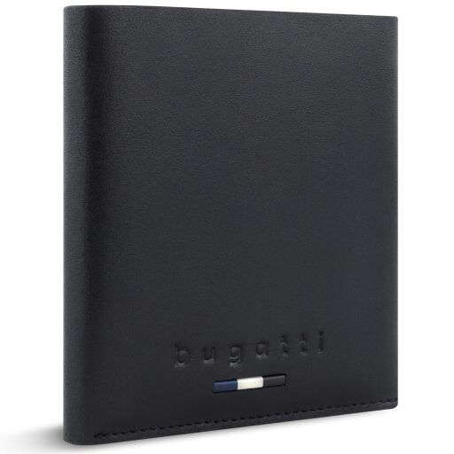 Bugatti kožené pouzdro na karty RFID Romeo 49415601 černé přední strana