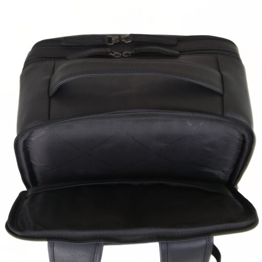 The Chesterfield Brand Kožený batoh na notebook 15,6" Soraja C58.700000 černý přihrádky
