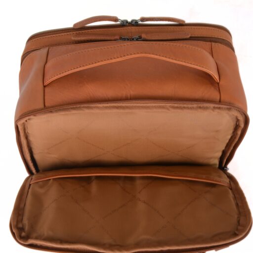 The Chesterfield Brand Kožený batoh na notebook 15,6" Soraja C58.700031 koňakový přihrádna