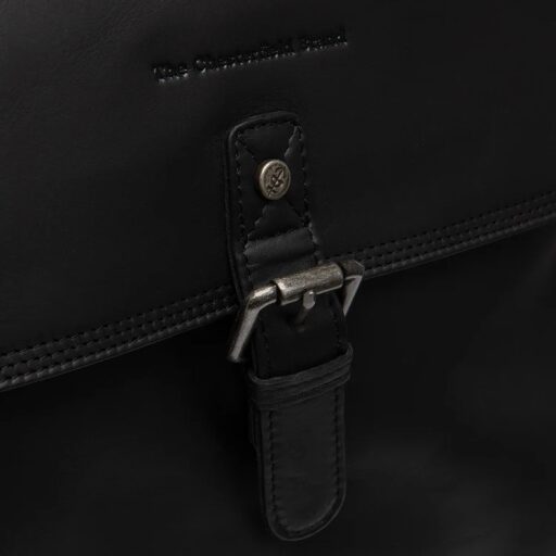 The Chesterfield Brand Kožený batoh na notebook Farrow C58.071600 černý logo